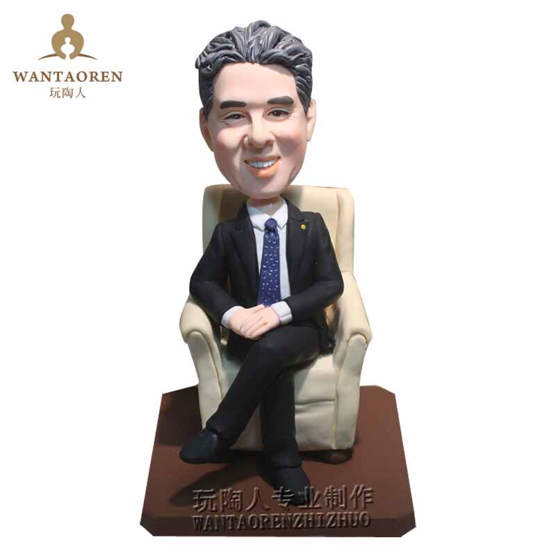 Sofa sitting - DIY soft - pottery doll - Live doll mud mud plastic pottery customized