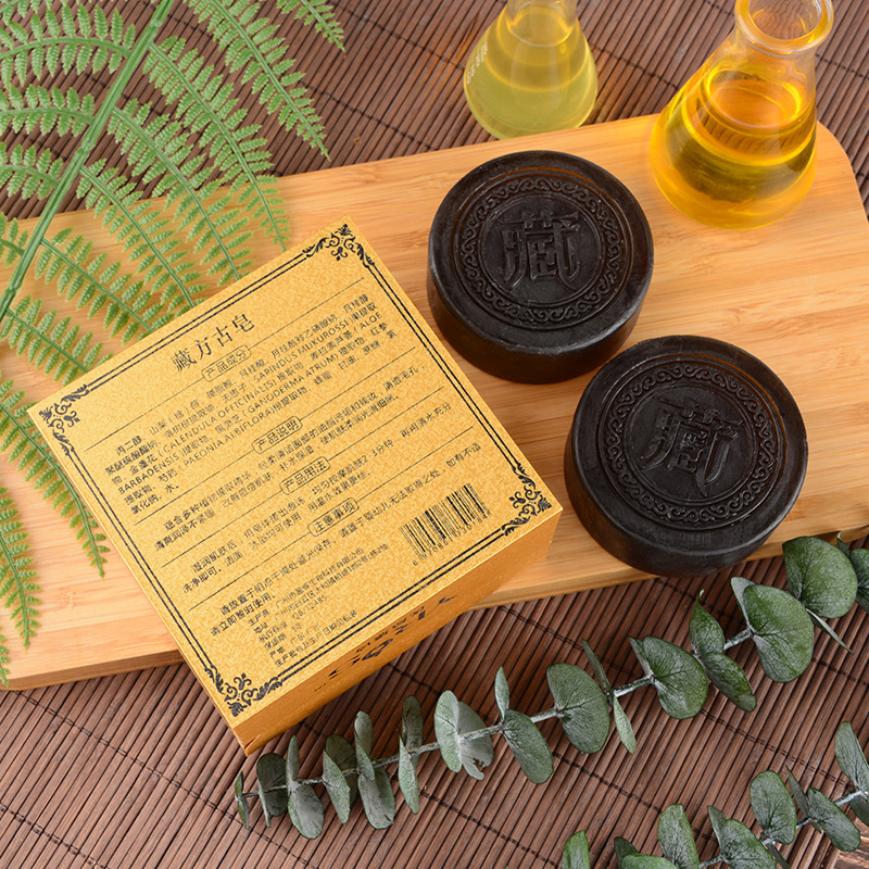 Tibetan Divine Soap Mesh Red Tibetan Square Soap handmade soap Go to blackheads to mites a large number of modern men's special tests