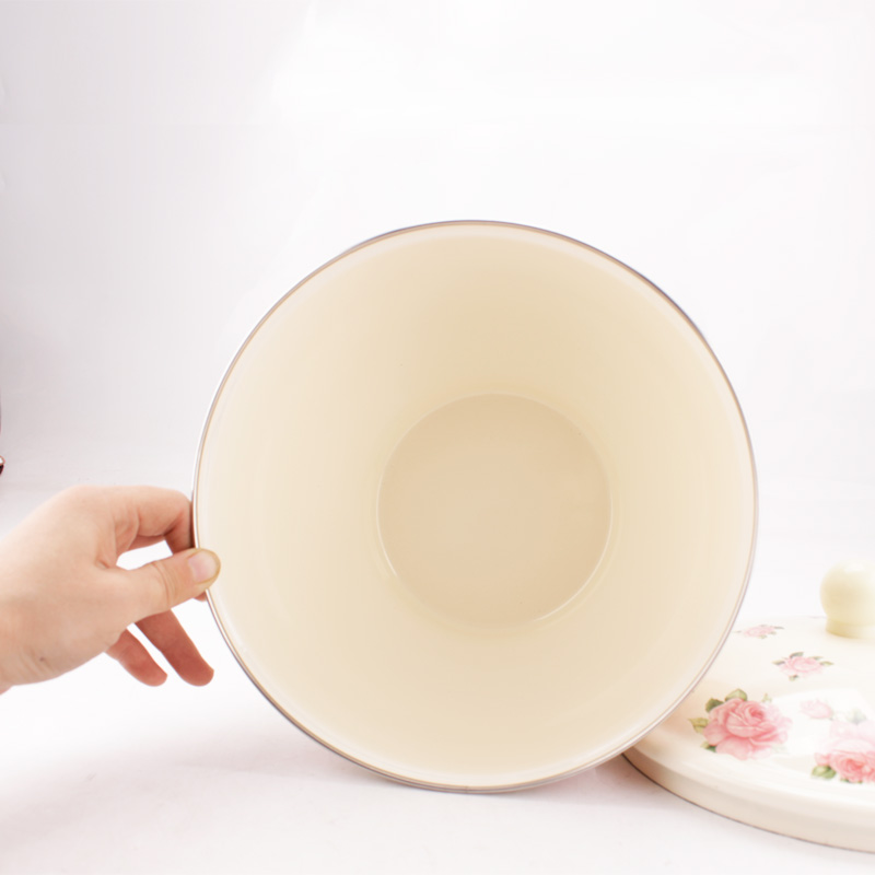 Enamel the sink bowl of restoring ancient ways with freight insurance 】 【 old fat bowl footed wing bowl of Enamel bowls