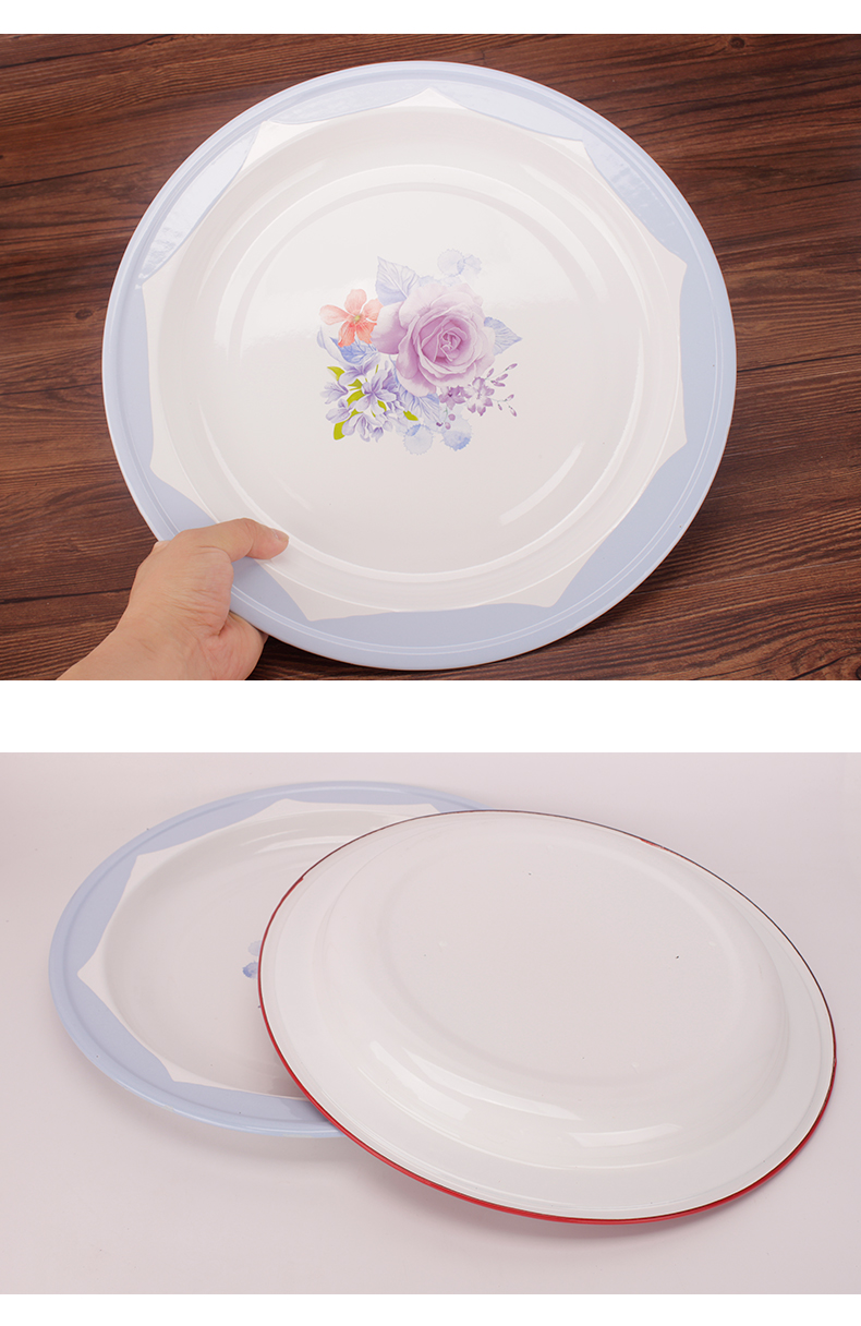 Ehrlich 's enamel disc 36 cm big plate compote tea tray was home sitting room tea table furnishing articles Japanese snack plate