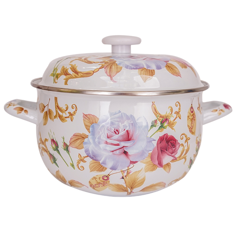 Pot - bellied enamel Pot with freight insurance 】 【 household ears simmering gas induction cooker stew soup Pot can cook medicine