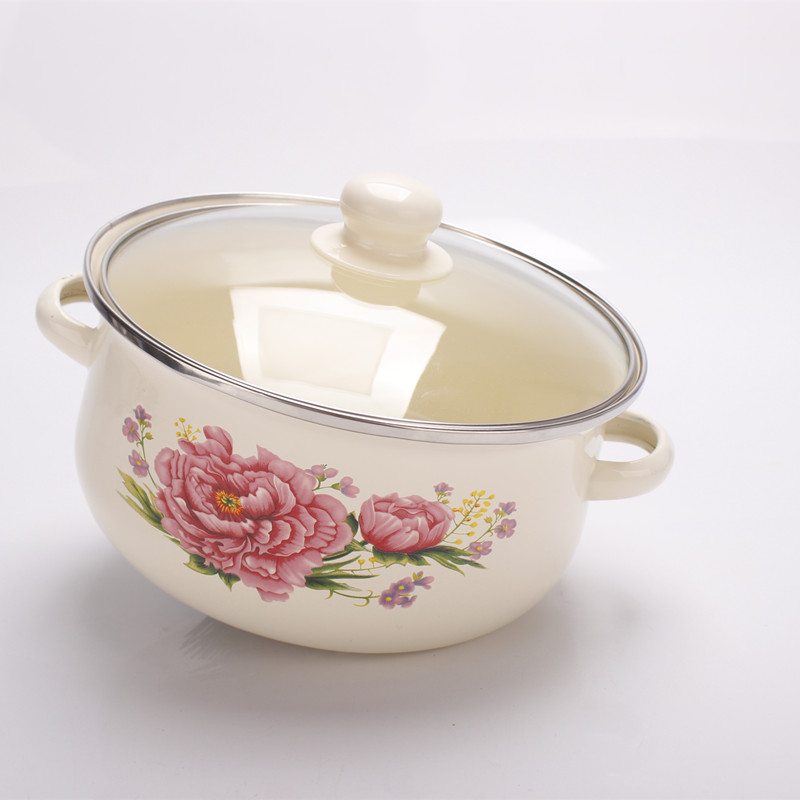 /enamel porcelain boiled rainbow such as bowl with freight insurance 】 【 16-20 cm practical three - piece can boil medicine/enamel soup bowl