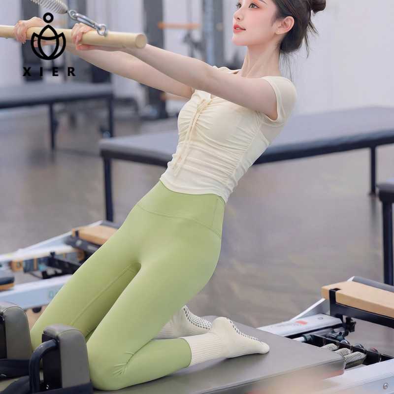 Yoga Clothing Set for Women 2026 New Style High-End Yoga Top Yoga Short-Sleeved Pilates Training Clothes