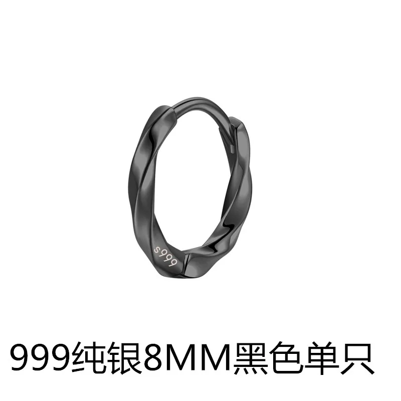 Мужские серьги, ювелирные изделия, серебро 999 образец