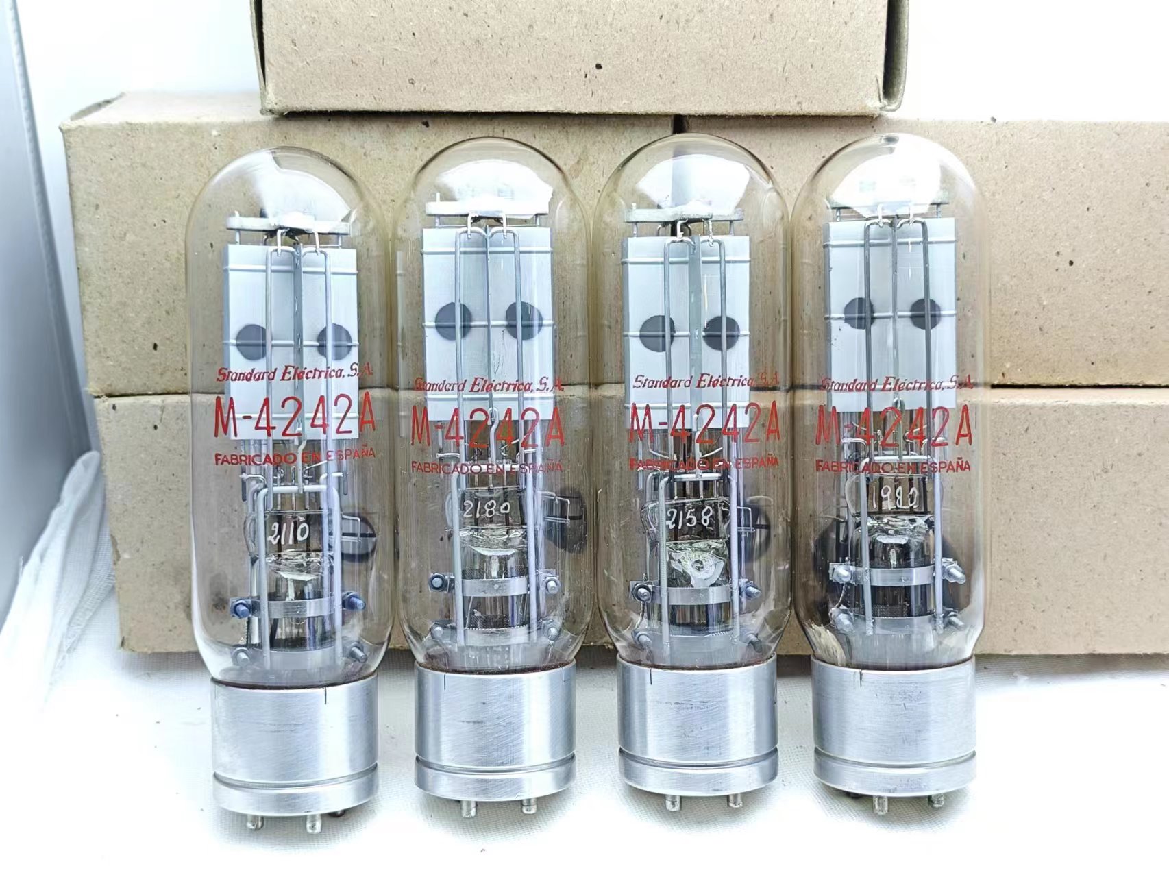 真空管 211 / CV25 / 4242A STC 4本