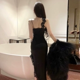 Кружевное сексуальное платье-комбинация, ростомер, кружевное платье, высокая талия, облегающий крой, изысканный стиль