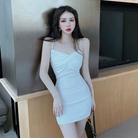 Летняя сексуальная приталенная мини-юбка, топ без лямок без рукавов, платье, сезон 2021, в обтяжку, по фигуре, эффект подтяжки