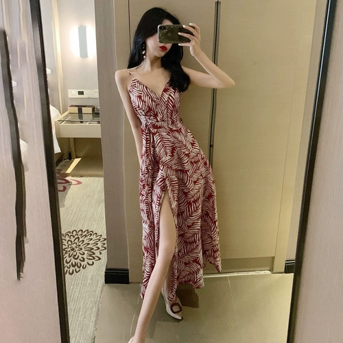 Летнее шифоновое пляжное платье, весенняя длинная юбка, стиль бохо