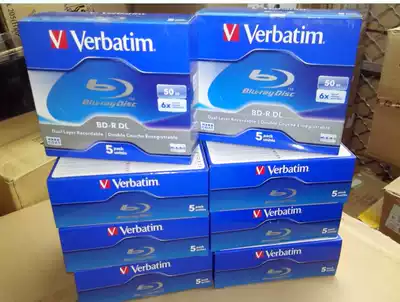 Taiwan-made Verbatim25 50g Blu-ray disc large-capacity single-chip 6X BD-R DL blank Blu-ray burning disc