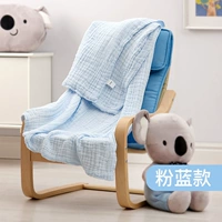 Синее хлопковое прохладное полотенце