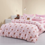 Демисезонный хлопковый комплект, пододеяльник, простыня для школьников, увеличенная толщина, 3 предмета, 4 предмета