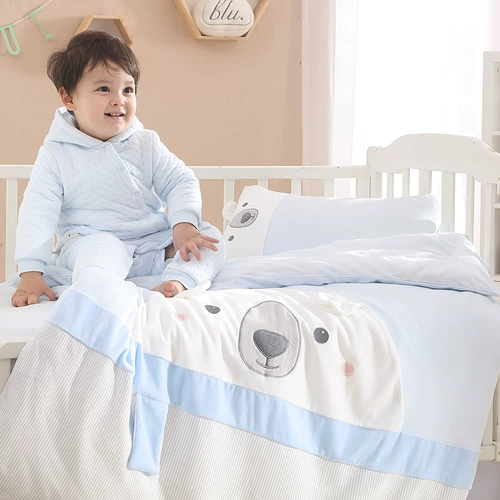 Одеяло, хлопковый комплект, детское покрывало для детского сада, 3 предмета