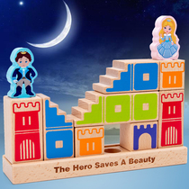 Prince Save Princess Parquet Building Blocks Childrens Table Tours Puzzle Toys Exercise Reasoning Space Thinking Ability Parenting