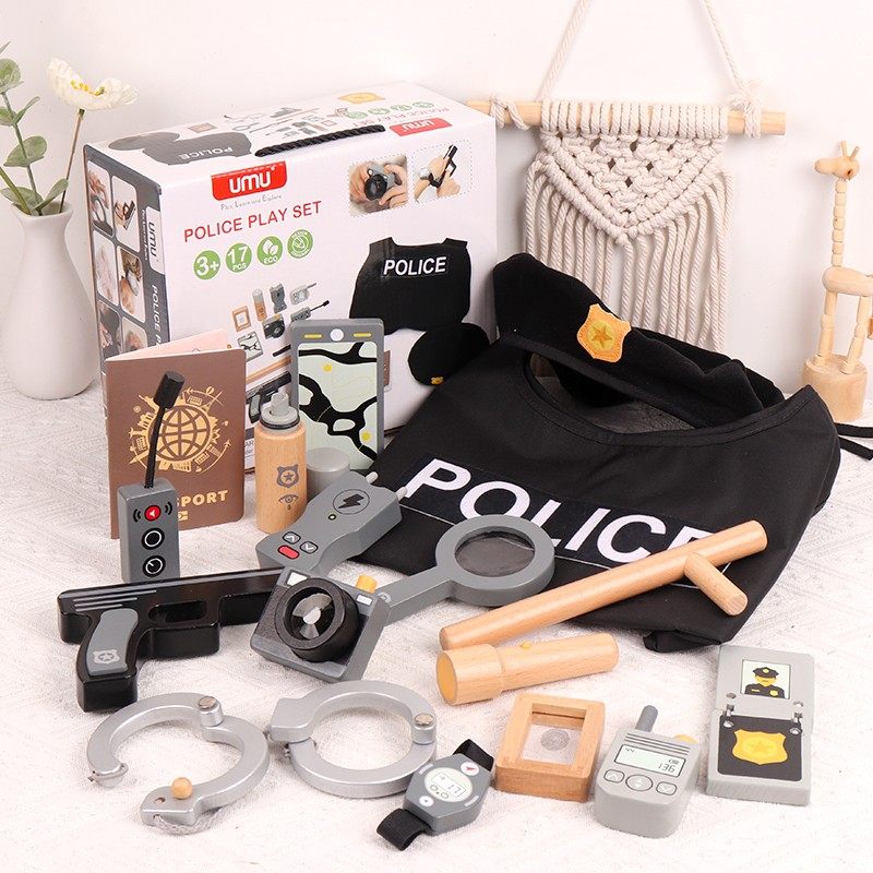 Youmu simulation Interpol set Игровой дом для родителей и детей, интерактивная ролевая игра, подарок для мальчика, полицейская игрушка