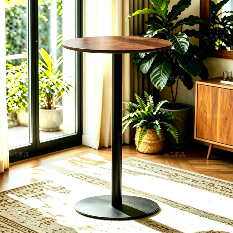 Wrought Iron High Table, Bar Table, High Bar Table and Chair Set, Milk Tea Shop Coffee Shop Bar Table, Table and Chair Set