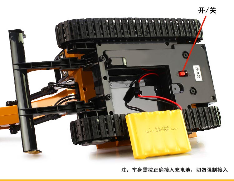 Điều khiển từ xa máy xúc đồ chơi có sạc điện máy móc hợp kim năng động trẻ em máy xúc không dây kỹ thuật thủy lực mô hình xe nam đồ chơi trẻ sơ sinh