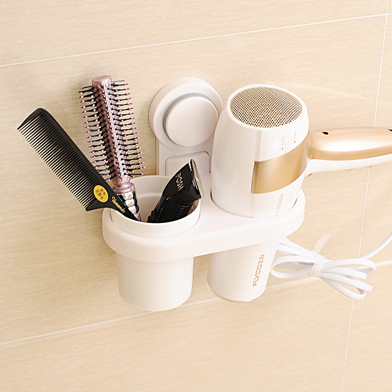 Bejajah Strong Suction Hairdryer Rack Take Cup Cosmetic Bathroom Bathroom without punching
