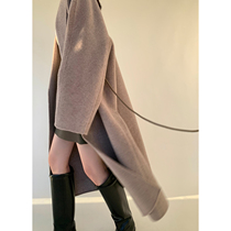 Maryme Wool Cover woman in autumn and winter long high - end temperament Hepburn - loose hair coat new style
