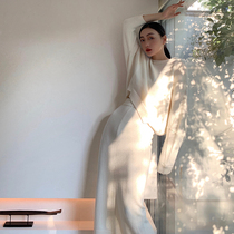 MARYME2021 autumn and winter new high quality wool knitted sweater split knitted skirt fashion set