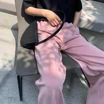 MARYME2021 Spring and Autumn new high-end drop feeling lazy casual air pants high waist long leg pants