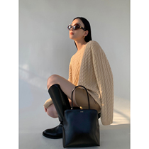 MaryME2022 New cashmere strand loose linen sweater wears lazy wind beyond spring and autumn