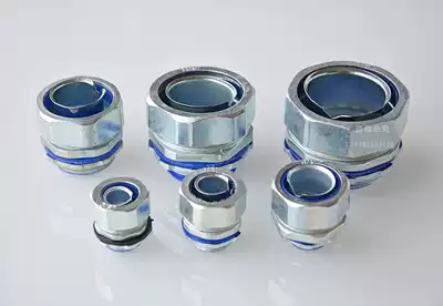 National standard metal-coated hose outer hexagon joint chrome-plated snake tube external thread fixing parts threading pipe fittings