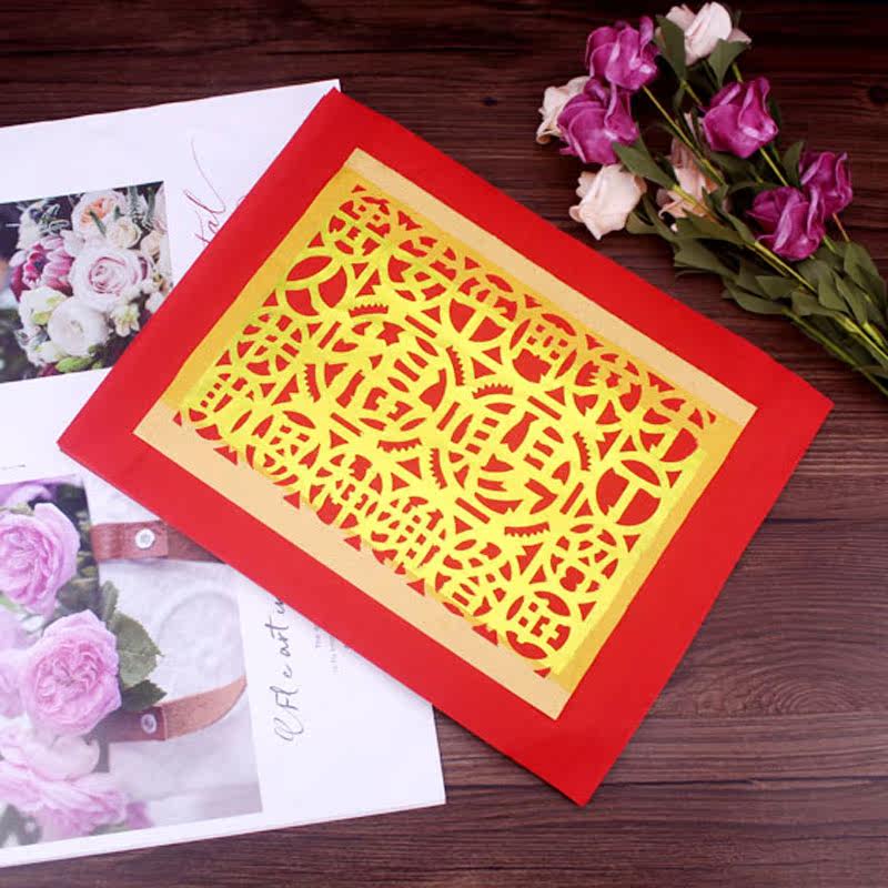 Chaoshan area folk custom money paper pure handmade old gold tin foil printing money heart blessing money large blessing money paper tie