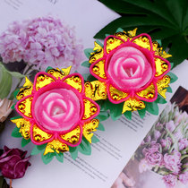 The Chaoshan area customs items Mid-Autumn Festival to the moon The moon is dedicated to the Liver Lotus candle and the lotus candle lotus lamp