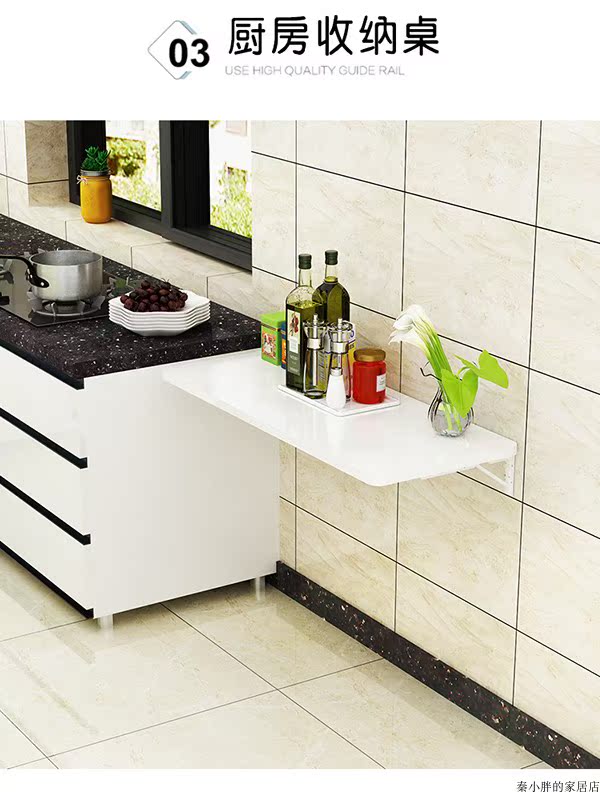 Bàn xếp tường nhà bàn ăn đơn giản bàn ăn treo tường bàn tường treo tường bàn máy tính bàn bàn tường - Bàn bàn học bằng gỗ