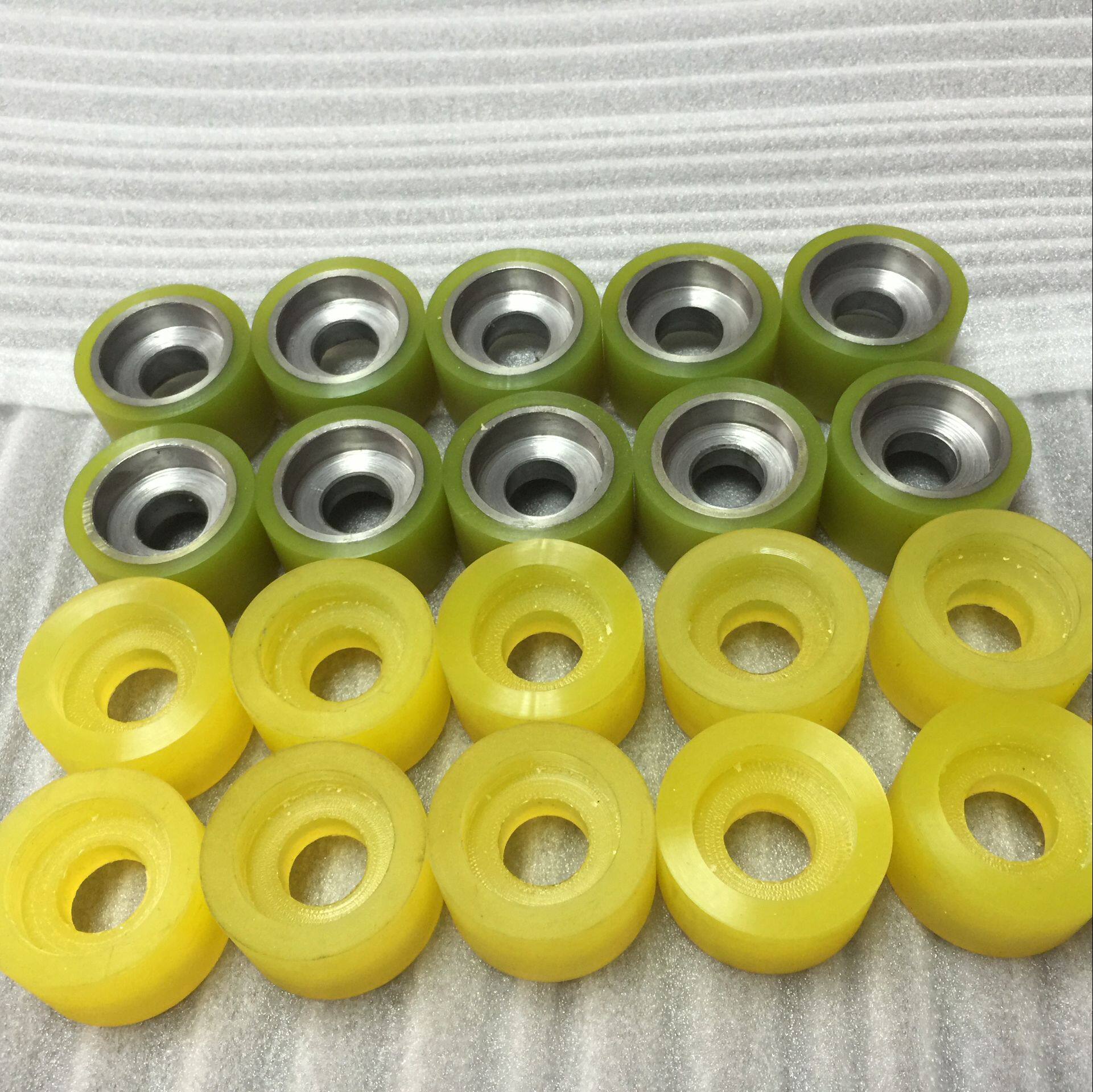 PU polyurethane rubber processing bearing rubber processing conveyor wheel feeding wheel manufacturer direct sales super wear resistance