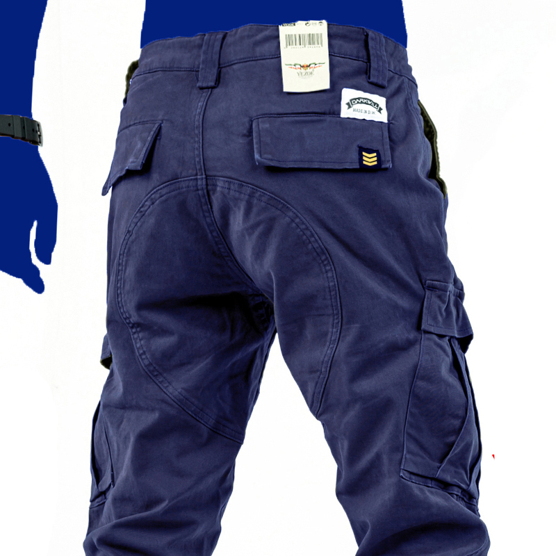 Yezoe Us Military Khaki Stretch Cargo Pants Men's Loose Straight-Leg Casual Pants New Trendy Brand Pants
