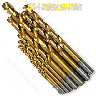 6542 All-grinding Straight Shank Twist Drill With Titanium Twist Drill 1 0 -13mm Plated Titanium Copper aluminum Good Use