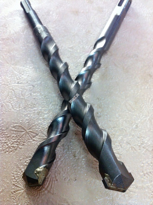 Square handle impact drill bit 4-pit electric hammer drill drill with stone drill wearing wall cement drill bit 6 8 10 12 specs complete