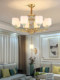 All-Copper New Chinese-Style Chandelier Living Room Lamp 2022 Simple Modern Zen Chinese Style Villa Dining Room Bedroom Lighting Fixtures