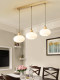 All-Copper American Simple Restaurant Chandelier Three-Head Modern Creative Rectangular Strip Dining Table Bar Lamp Bedside Lamp