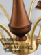 All-Copper New High-End French Retro Mid-Century Style Chandelier Living Room Lamp Chinese-Style Bedroom Lamp Master Bedroom American-Style Lighting Fixtures