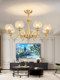 French-Style Light Luxury All-Copper Vintage Living Room Chandelier European-Style Bedroom Mid-Century American High-End Dining Room Lobby Chandelier