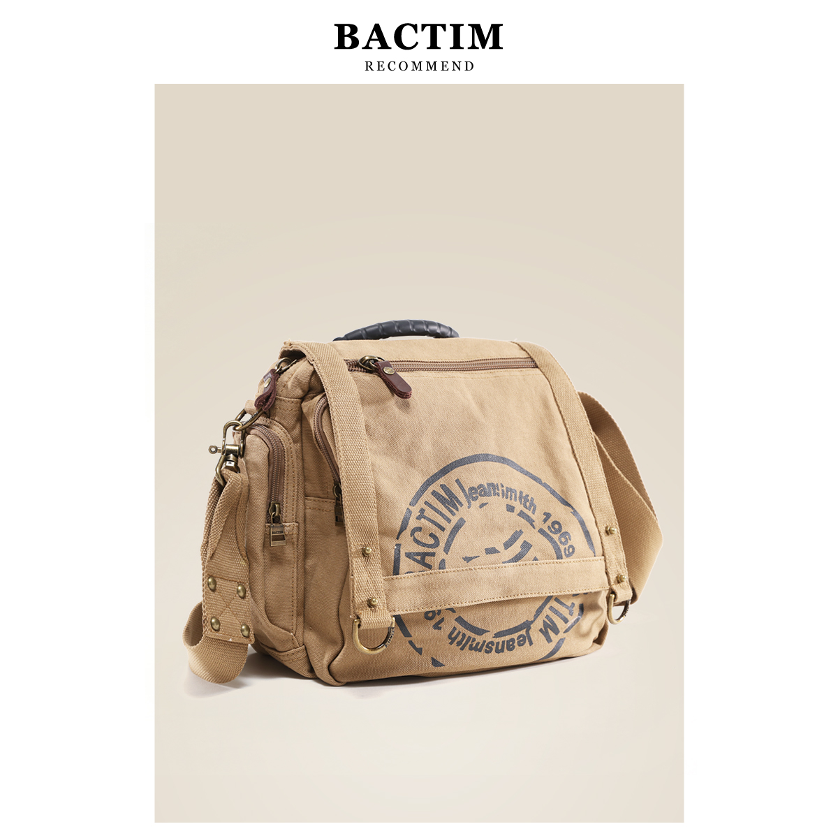 Yang Canguan Single Shoulder Slipper Bag Male Tide Large Capacity Cross Backpack Casual Fashion Students