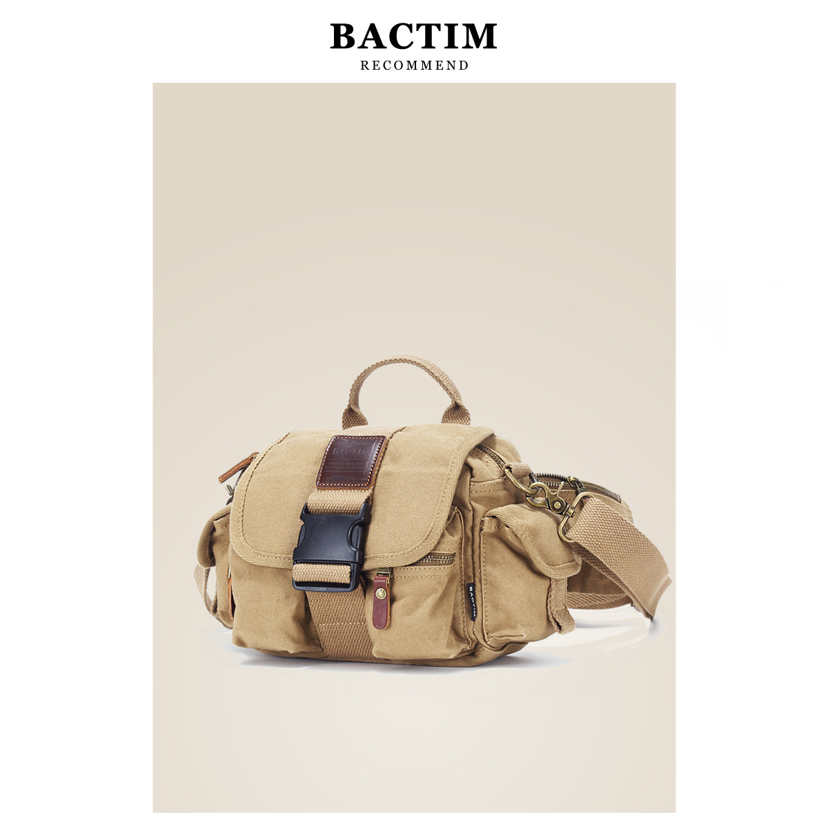 The More Ancient Canvas Bag Bag Men's Large Purse Single Shoulder Bag Inclined Satchel Outdoor Leisure Sports Multifunction Trend Men Bag