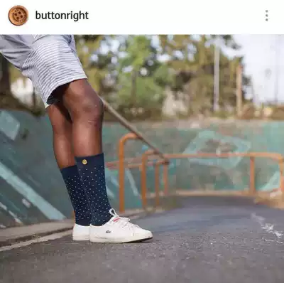 Trend casual, comfortable, durable and wild street wooden buckle couple men's socks women's socks