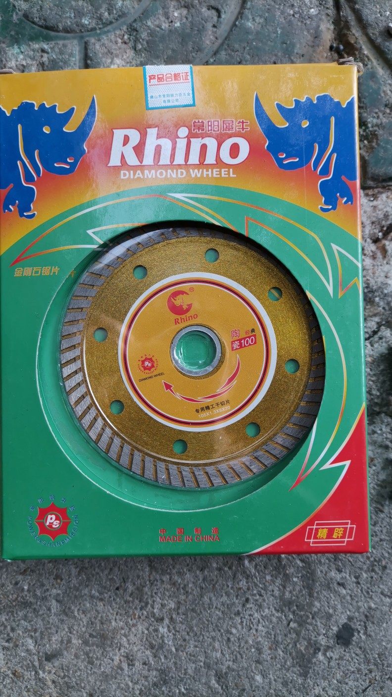 Changyang rhino avocado avocado acumen Sharp Force corrugated gold stone saw blade Hard ceramic special 100 * 1 3 sharp