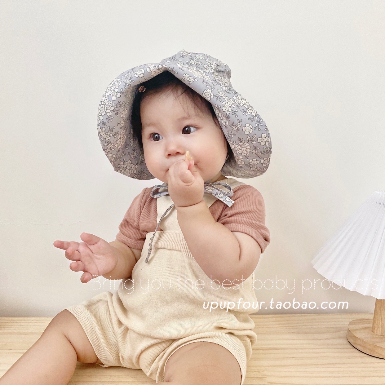 upupfour summer slim fit with chopped flowers newborn baby male and female baby sun hat mesh red sunscreen sunhat