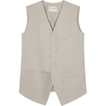 (Same style in shopping malls) (Xun series) LESS 2024 summer new linen suit vest 2O4512890