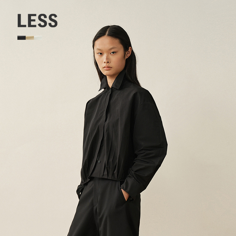 [Same Style as in Shopping Malls/Seiko Series] Less2026 Autumn New Custom Short Shirt for Women 2Q8213310