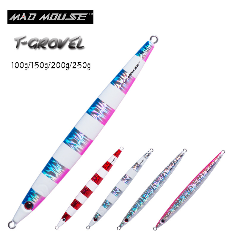 MADMOUSE new strip night luminous quick pumping iron plate bait south oil lead fish 100g150g200g250g30