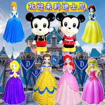 DIY creative Mickey childrens enamel White piggy bank Bank Mickey Mouse Minnie event large childrens birthday gift