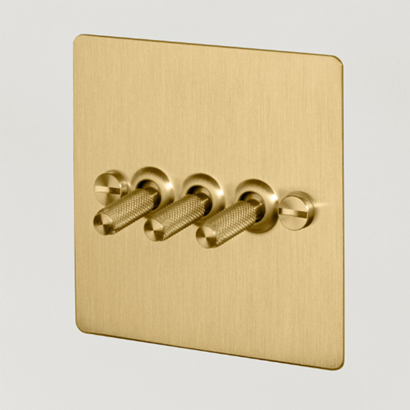 Retro Dial Rod Copper Panel Switch Single Hole Double Hole Switch Brass Dial Bar Switch Busterandpunch Same Paragraph