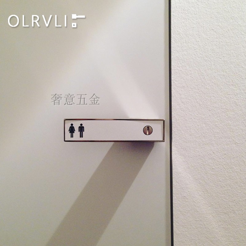 Germany imported minimalist ecological door lock black wood leather powder room door lock flat door invisible door door lock