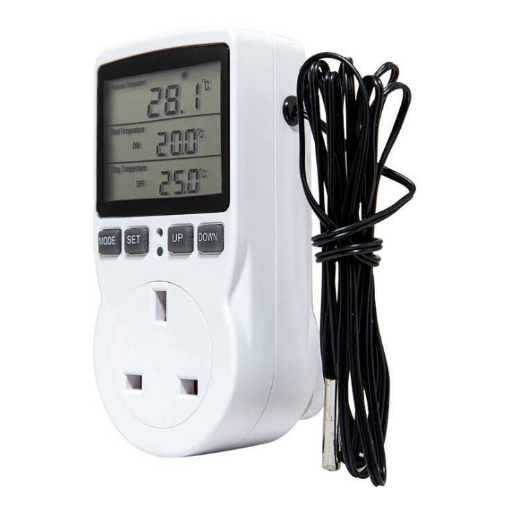 Temperature Control Socket, Temperature Switch, Countdown Switch Socket, Large Screen European, American, British and Australian Regulations Temperature Controller Temperature Control Socket, Temperature Switch, Countdown Switch Socket, Large Screen European, American, British and Australian Regulations Temperature Controller