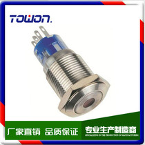 YJ GQ16F-11D N flat button single point with lamp for single point